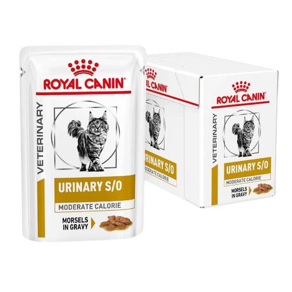 Royal Canin Urinary S/O Moderate Calorie veterinārie konservi kaķiem urīnceļiem mērcē 85 g